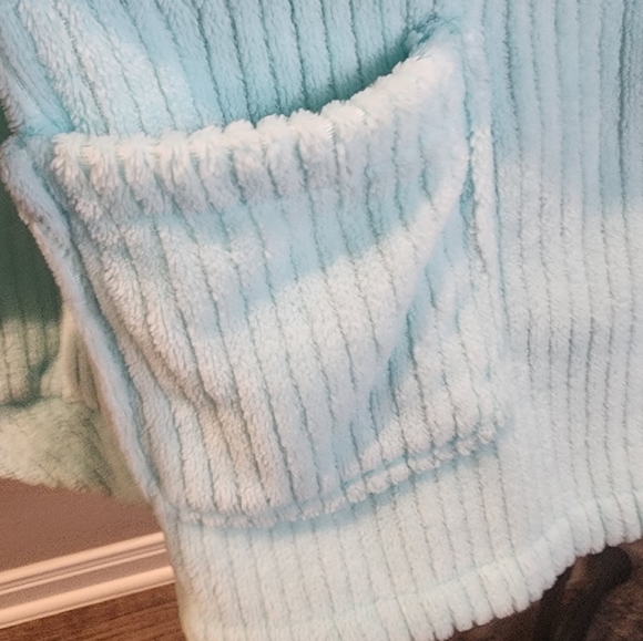 Vintage Light Blue 100% Polyester Shacket (House Coat) SZ XXL - Picture 5 of 6